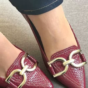 Sapatilha Feminina Marsala com Enfeite D&D