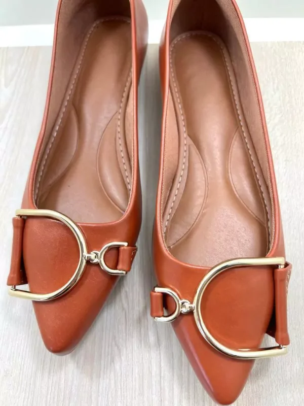 Sapatilha Terracota Feminina com Fivela D - Image 3