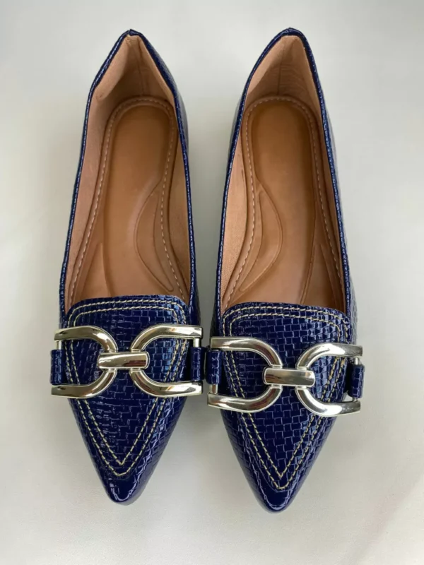 Sapatilha Feminina Azul Marinho com Enfeite D&D - Image 2