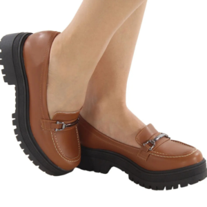 Mocassim Feminino Tratorado Caramelo