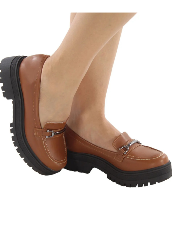 Mocassim Feminino Tratorado Caramelo - Image 3
