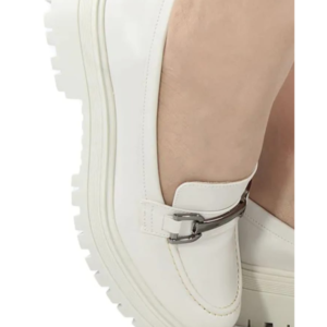 Mocassim Feminino Tratorado Off White