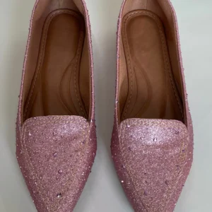 Sapatilha Cor Rosa feminina com Hotfix