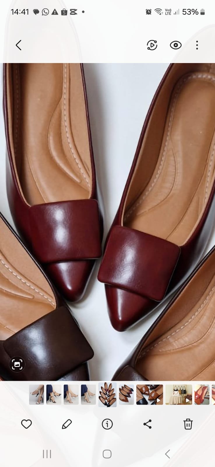 Sapatilha Marsala feminina com Fivela Encapada