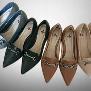 Scarpin feminino Caramelo Croco Salto Bloco
