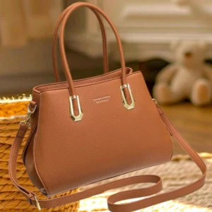 Bolsa feminina clássica caramelo (30 cm)
