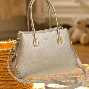 Bolsa feminina clássica dourada (30 cm)