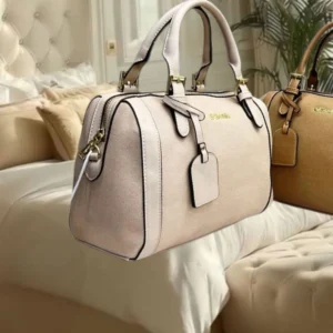 Bolsa feminina estilo bau bege