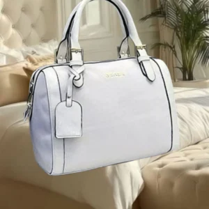 Bolsa feminina estilo bau off white
