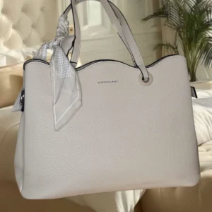 Bolsa feminina Eliane cor off white (34 cm)