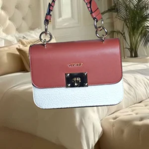 Bolsa feminina pequena off white-telha Veryrio (21 cm)