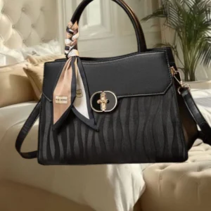 Bolsa feminina Luiza preta (31 cm)